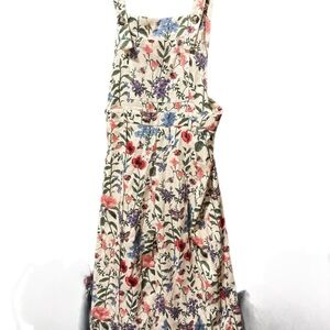 Cider Brand New Floral Corduroy Overalls